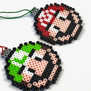 Mario and Luigi Christmas ornaments